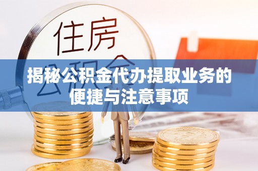 兴国揭秘公积金代办提取业务的便捷与注意事项