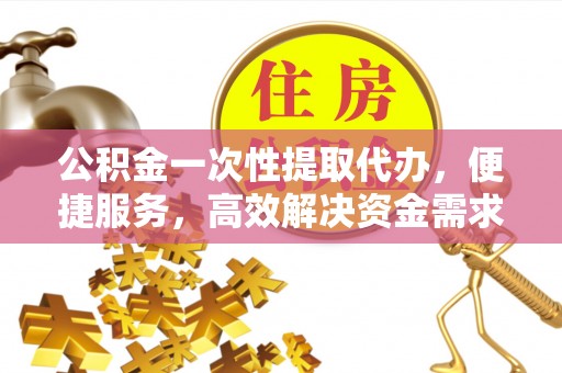 兴国公积金一次性提取代办，便捷服务，高效解决资金需求