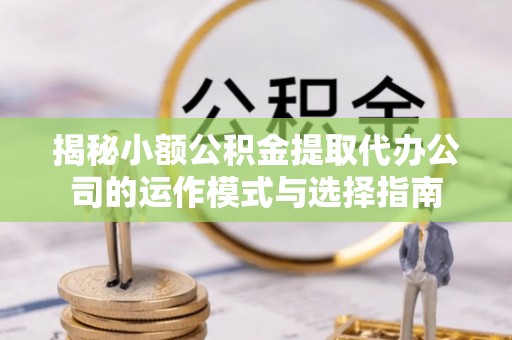 兴国揭秘小额公积金提取代办公司的运作模式与选择指南