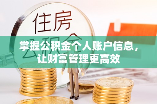 兴国掌握公积金个人账户信息，让财富管理更高效