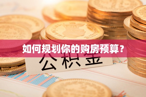 兴国如何规划你的购房预算？
