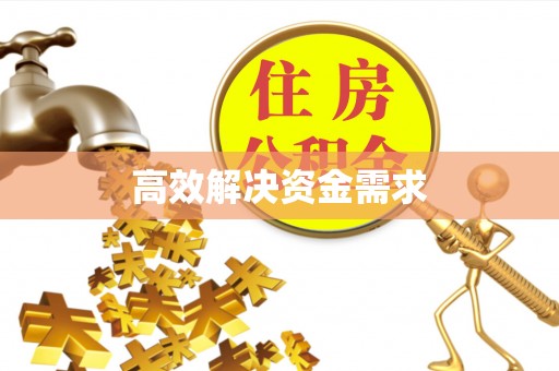 兴国高效解决资金需求