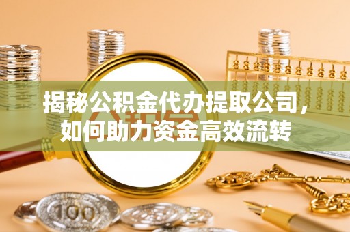 兴国揭秘公积金代办提取公司，如何助力资金高效流转