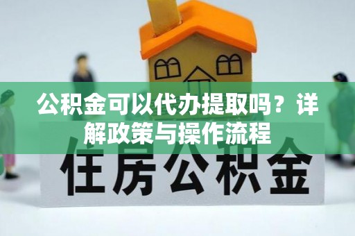 兴国公积金可以代办提取吗？详解政策与操作流程