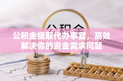 兴国公积金提取代办事宜，高效解决你的资金需求问题