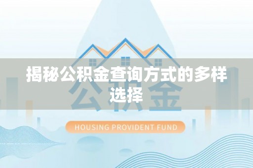 兴国揭秘公积金查询方式的多样选择