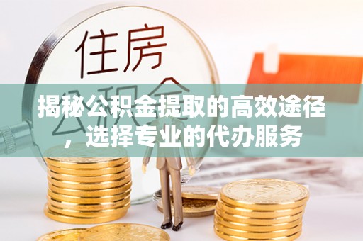 兴国揭秘公积金提取的高效途径，选择专业的代办服务