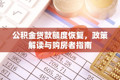 兴国公积金贷款额度恢复，政策解读与购房者指南
