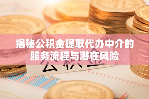 兴国揭秘公积金提取代办中介的服务流程与潜在风险