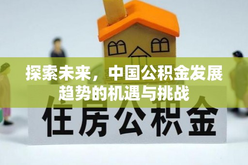 兴国探索未来，中国公积金发展趋势的机遇与挑战