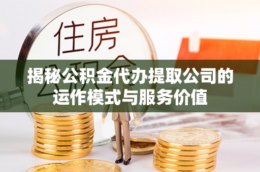 兴国揭秘公积金代办提取公司的运作模式与服务价值