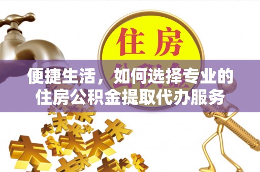 兴国便捷生活，如何选择专业的住房公积金提取代办服务