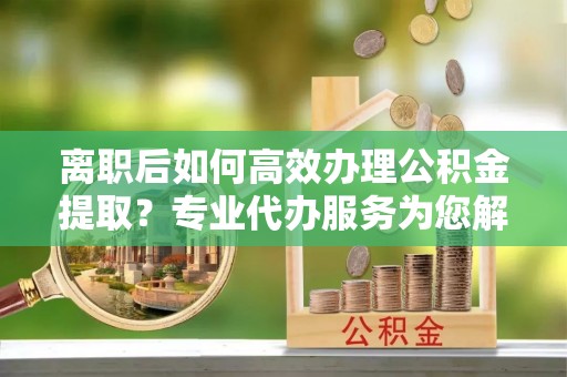 兴国离职后如何高效办理公积金提取？专业代办服务为您解忧
