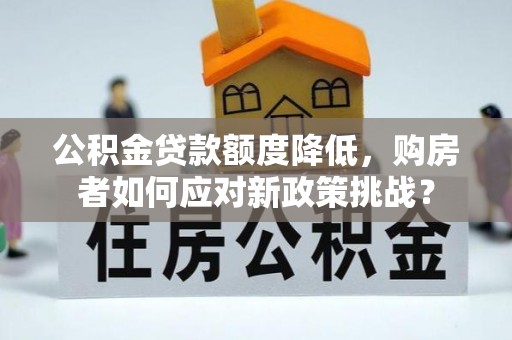 兴国公积金贷款额度降低，购房者如何应对新政策挑战？